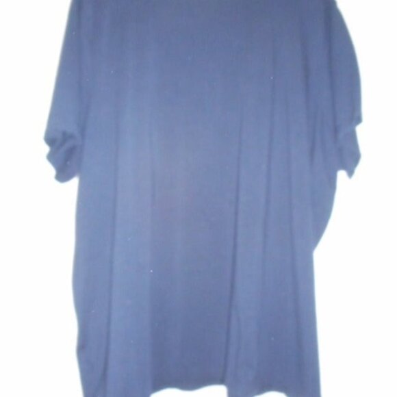 Size 3x Dark blue knit v neck shirt cotton blend - Picture 3 of 5